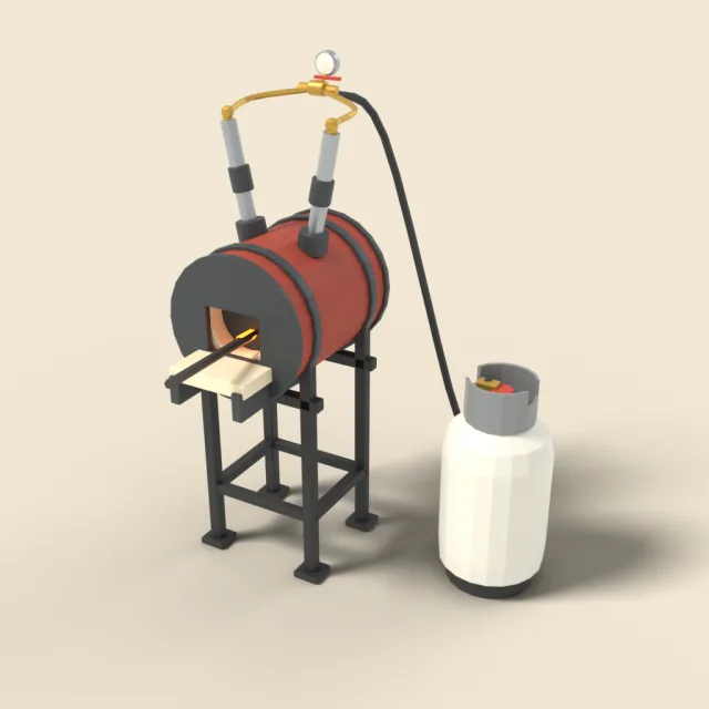 Propane gas forge