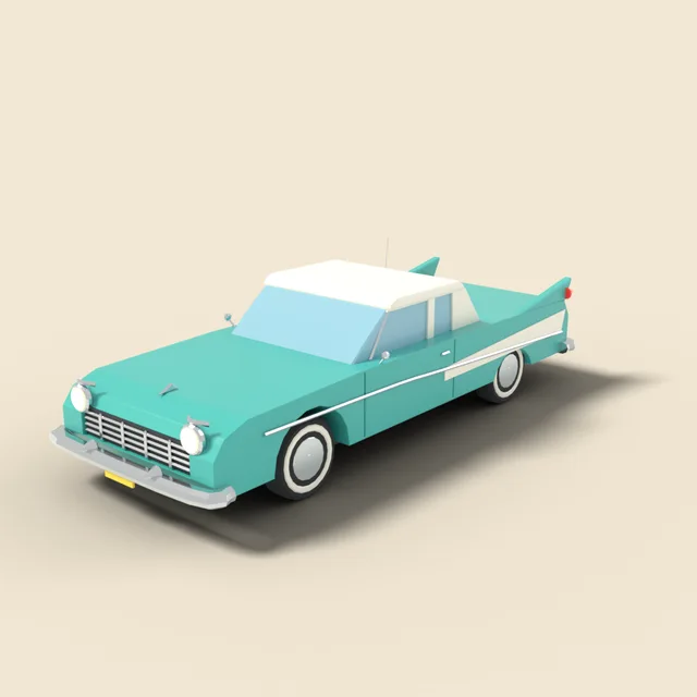 Classic 1950s cruiser car