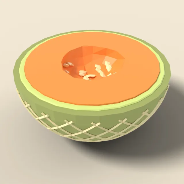 Cantaloupe half