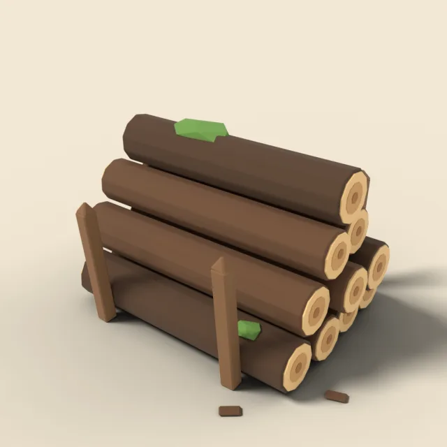 Stack of cut logs