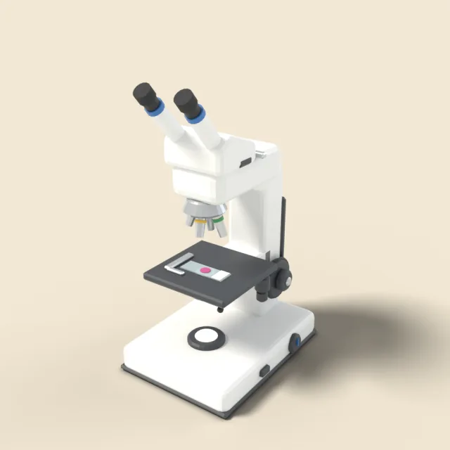 Lab microscope with dual eyepieces