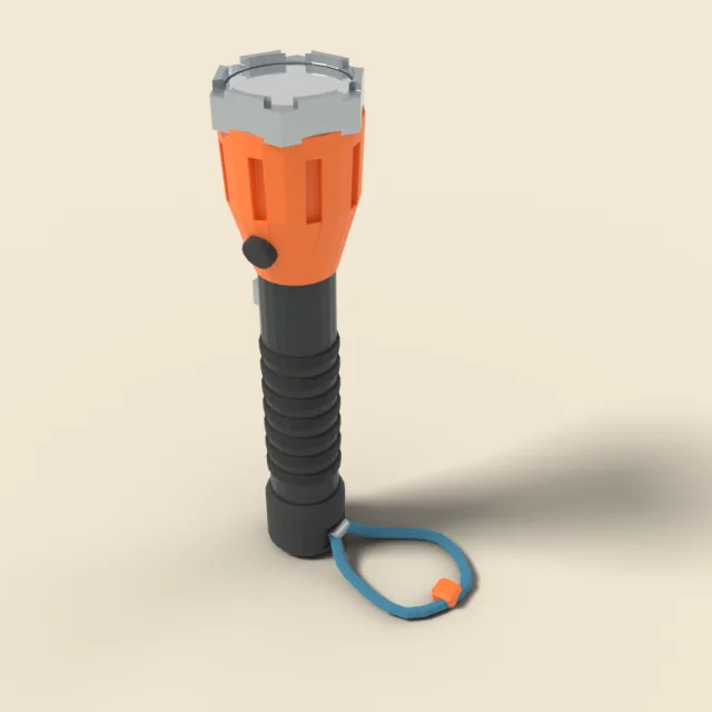 Rugged camping flashlight