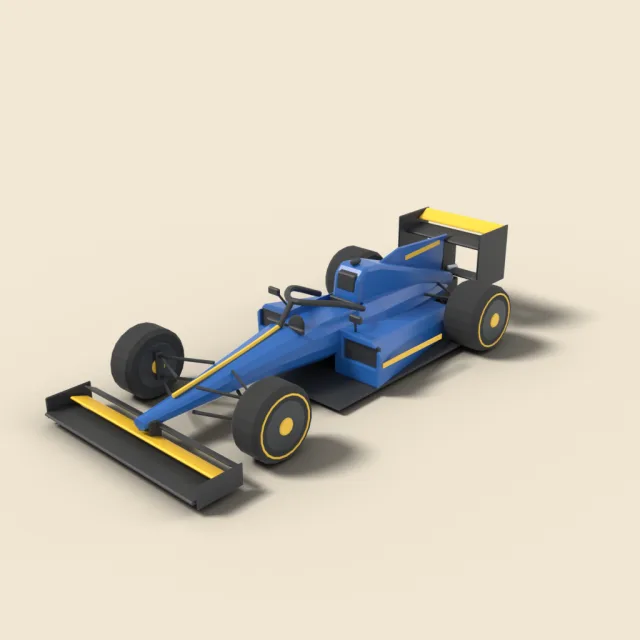 Open wheel race car