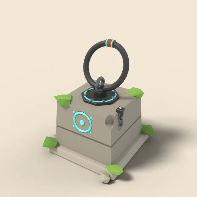 Grapple ring anchor on stone