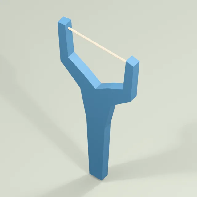 Y-shaped dental floss holder with tensioned working strand