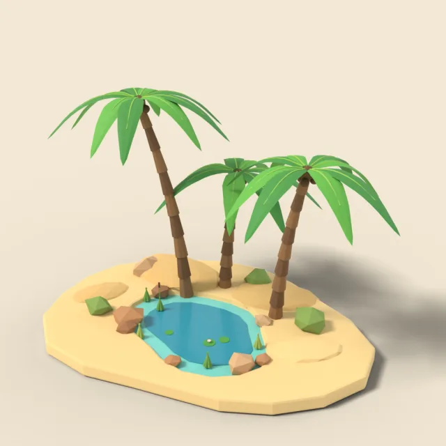 Desert oasis pool