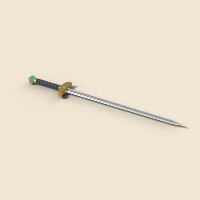 Chinese jian with jade pommel