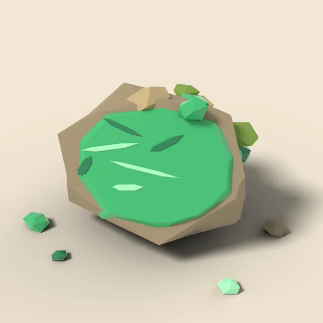 Green jade boulder chunk