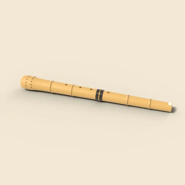 Bamboo shakuhachi flute