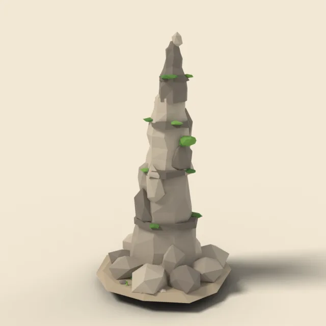 Tall rock spire