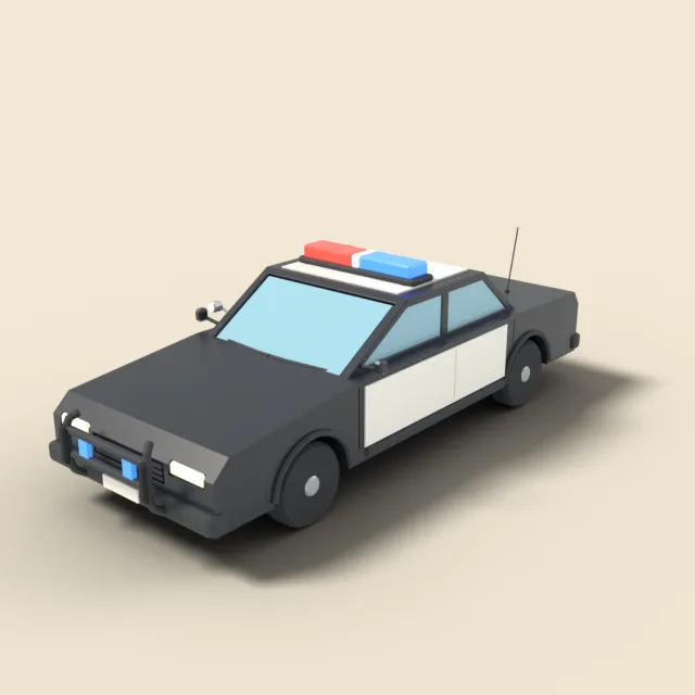 Police patrol car generic