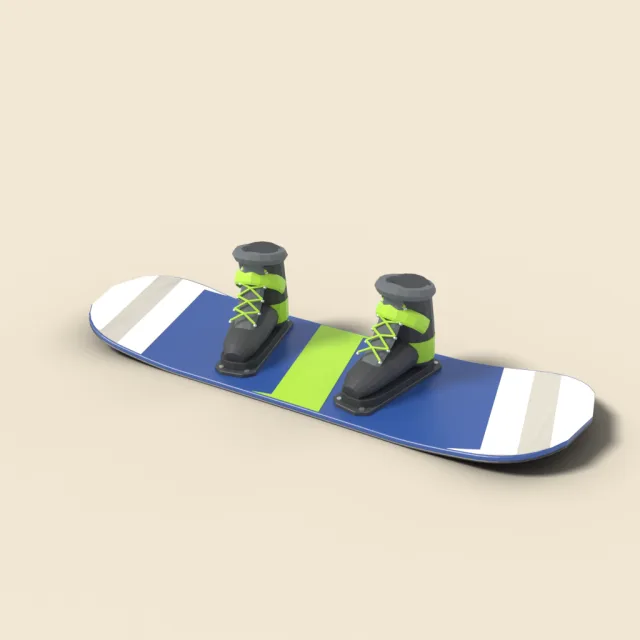 Wakeboard with boots