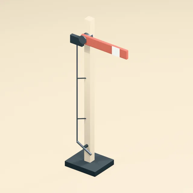 Mechanical semaphore signal