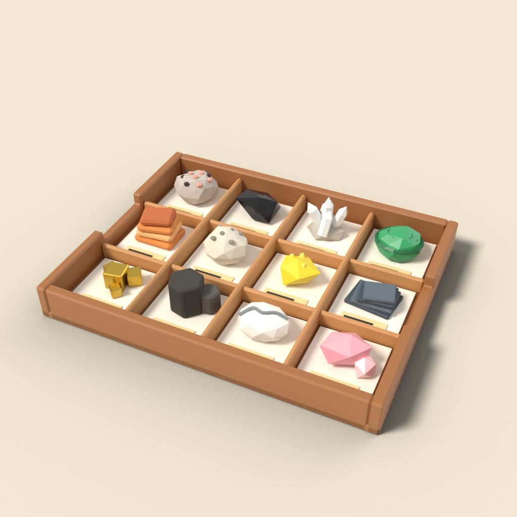 Rock sample tray