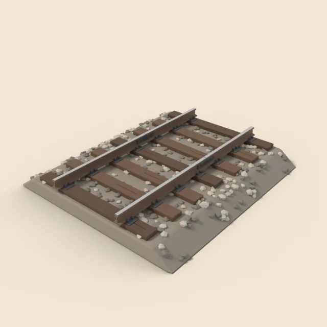 Railway track section