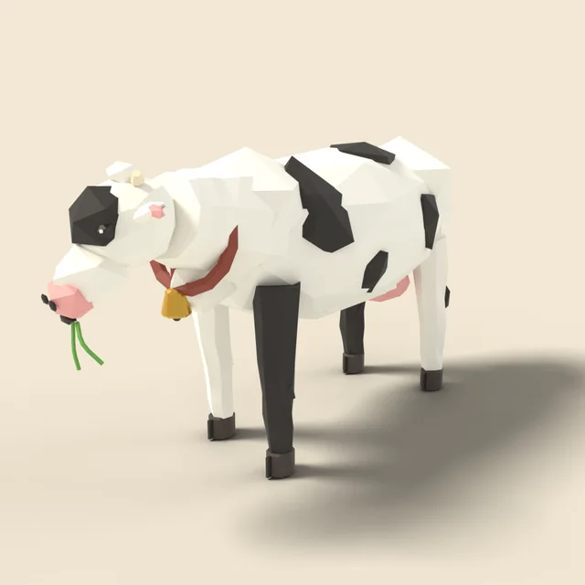 Spotted dairy cow