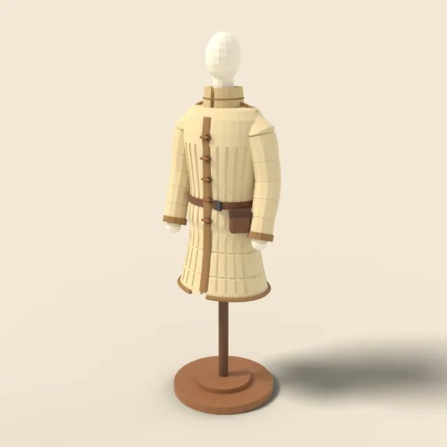 Quilted padded gambeson