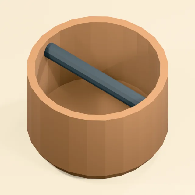 Open coffee knock box with captured rubber striking bar