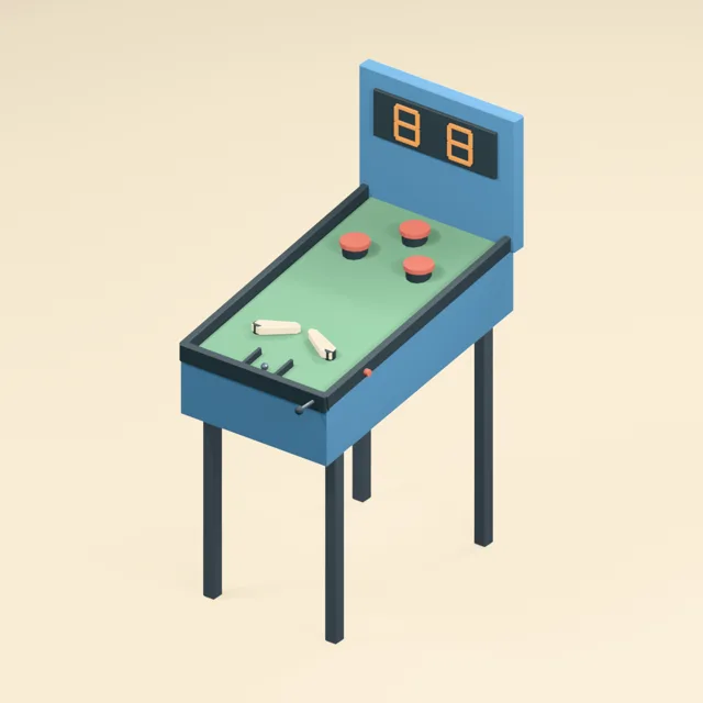 Open-playfield pinball machine