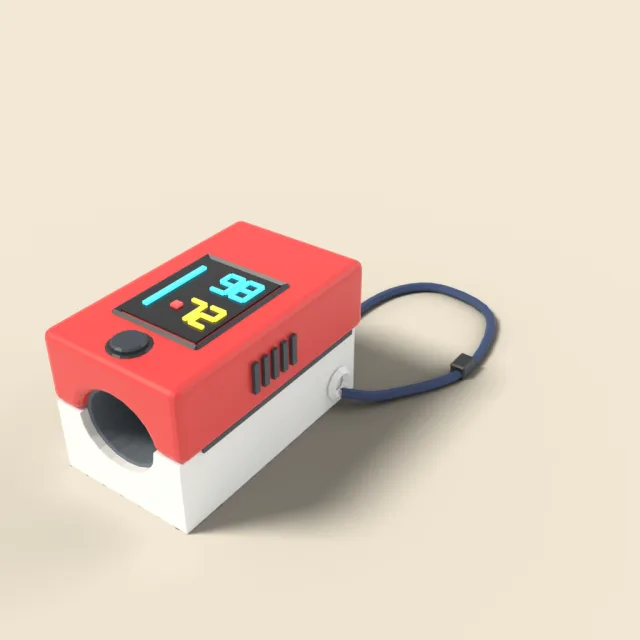 Pulse oximeter clip