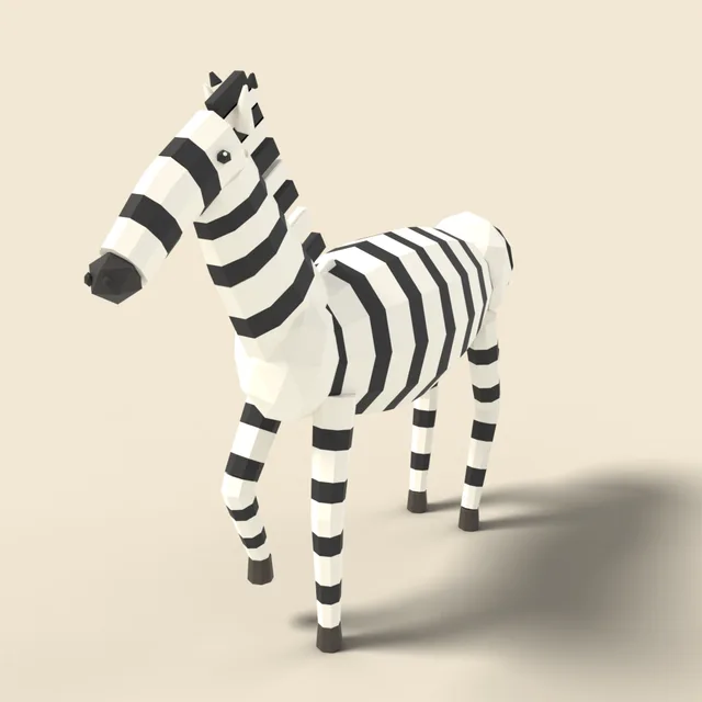 Striped zebra