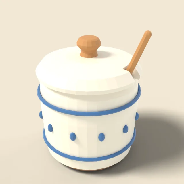 Ceramic sugar canister
