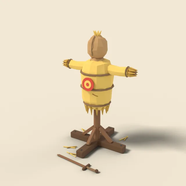 Straw training dummy