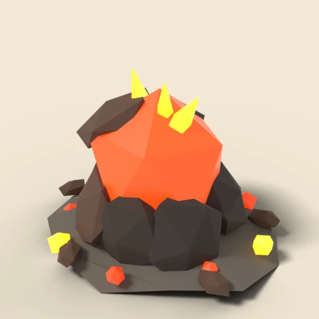 Fire ember core stone