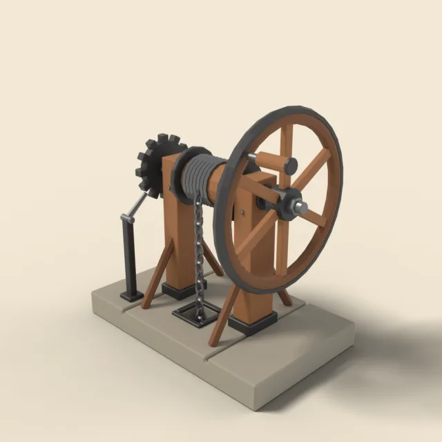 Crank wheel mechanism