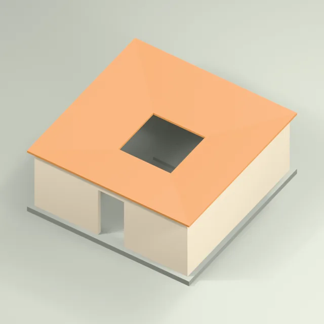 inward_roof_impluvium_atrium_house