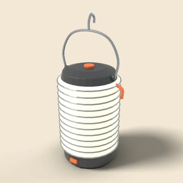 Collapsible paper camp lantern