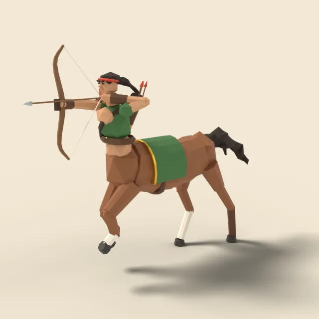 Centaur archer galloping