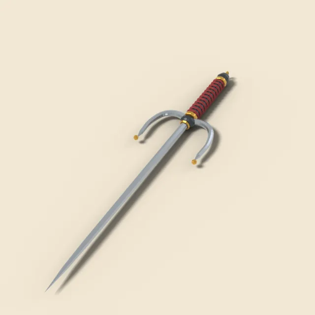 Sai with pointed central prong