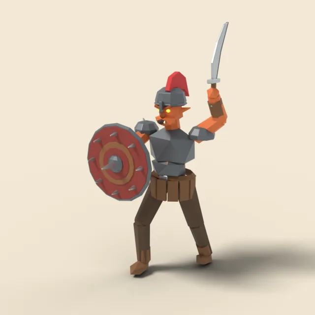 Hobgoblin with spiked shield