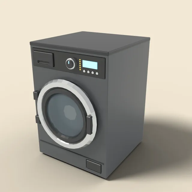 Front-loading washer in graphite