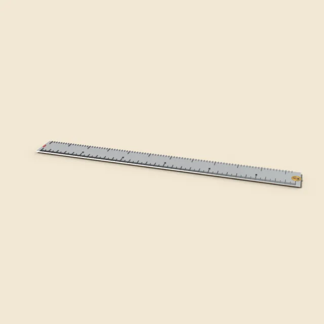 Steel ruler with cork back