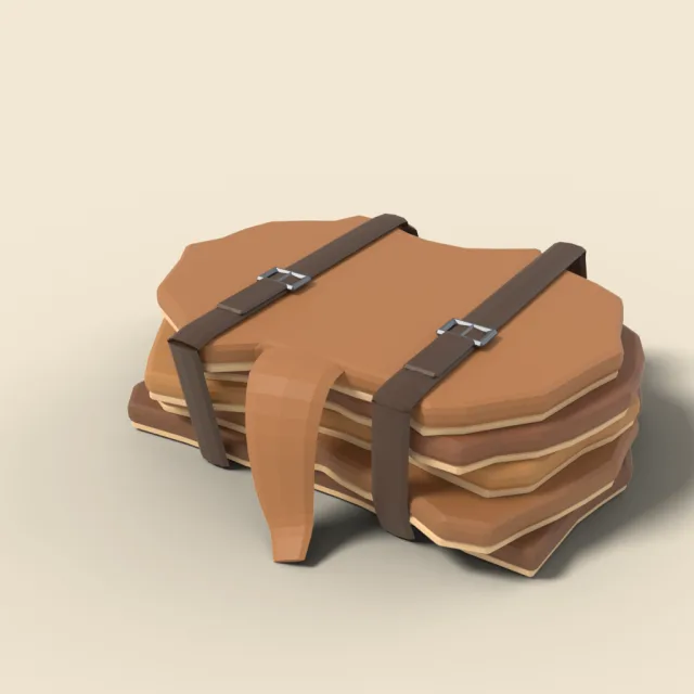 Stack of tanned leather hides