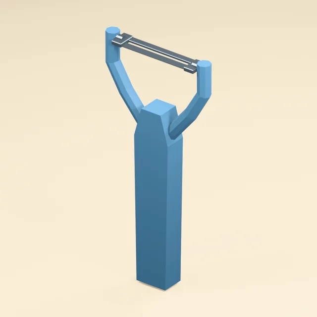 Y-frame vegetable peeler