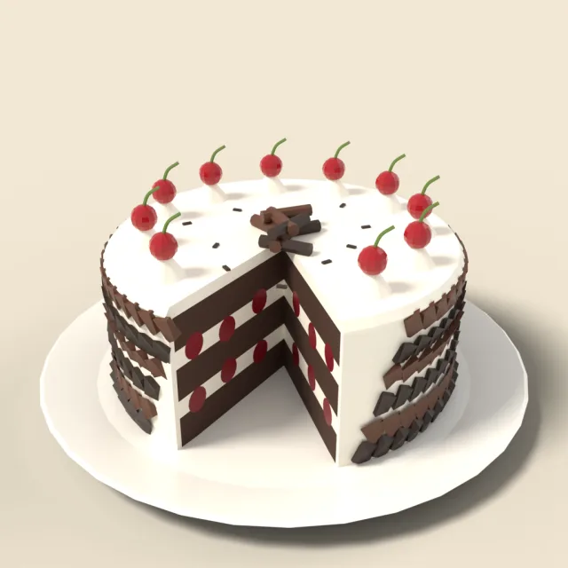 Black forest gateau