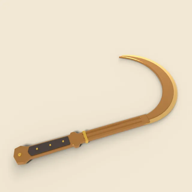 Egyptian khopesh with sickle blade