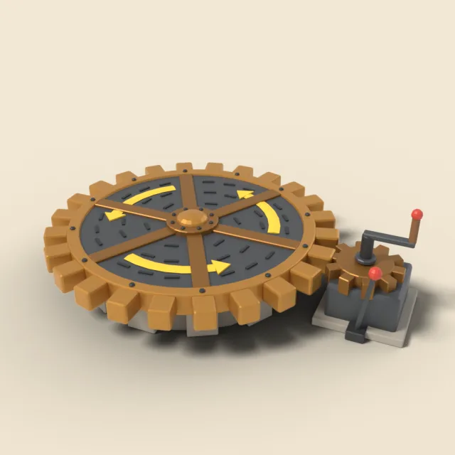 Rotating cog wheel platform