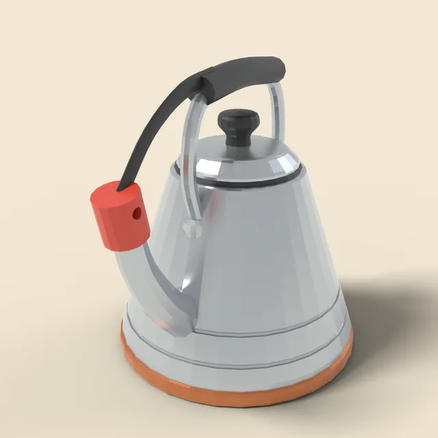Whistling stovetop kettle