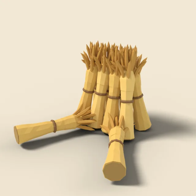 Wheat stook bundles