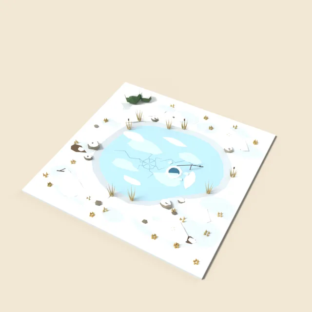 Frozen pond tile