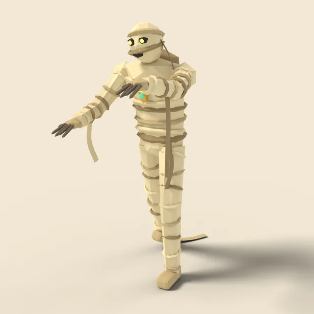 Shambling mummy with loose wraps