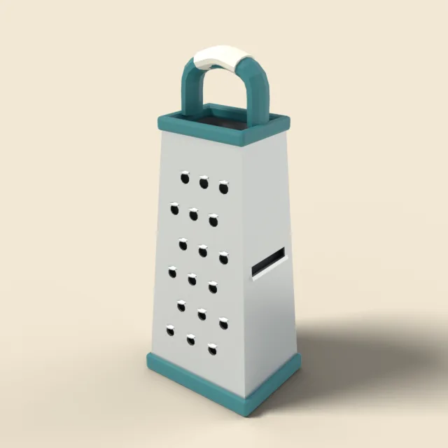 Four-sided box grater