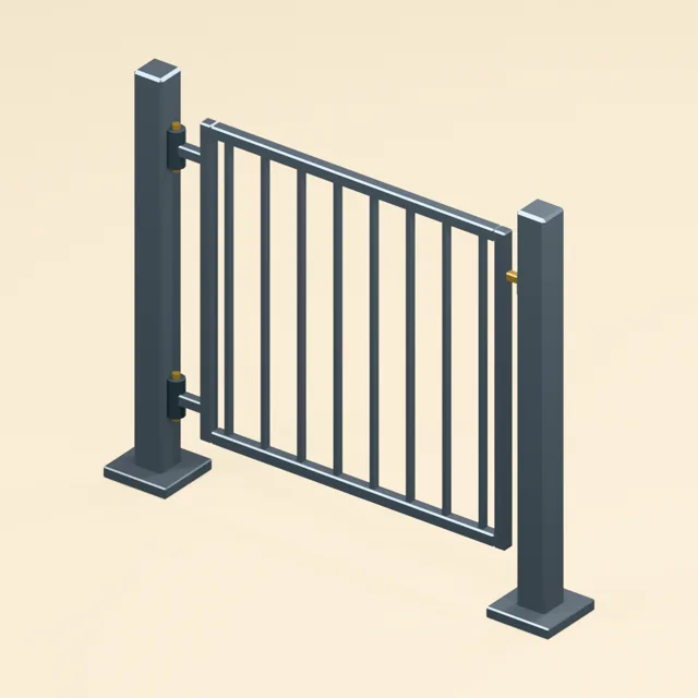 swing_access_gate_single_leaf_latch