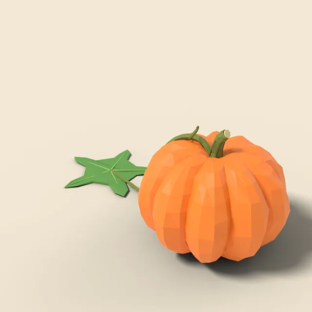 Pumpkin with stem