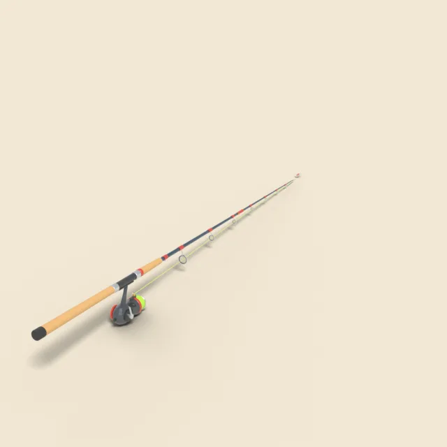 Spinning fishing rod and reel