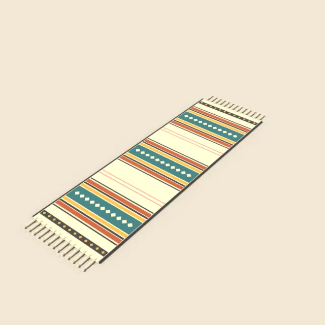 Striped flatweave runner rug